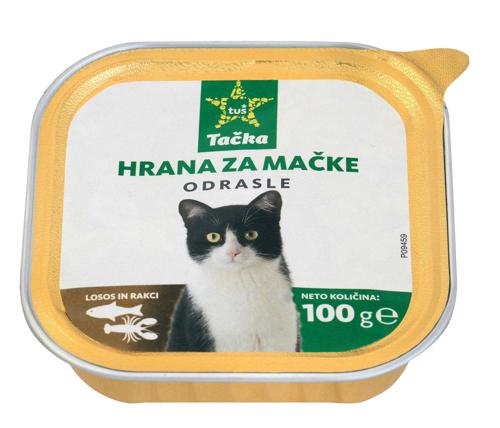 hrana za mač.tačka, pašt. losos, rakci