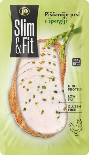 narezek slim & fit, piščančje prsi, s šparglji, perutnina ptuj