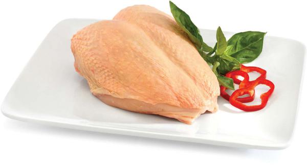 Slika produkta Piščančja prsa s kožo, postrežno, IK