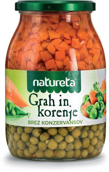 Slika produkta Grah in korenje Natureta, 1 kg