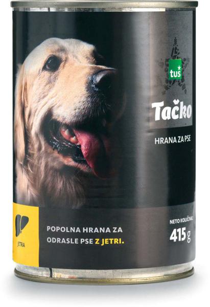 Slika produkta Hrana za pse Tačko, jetra, pločevinka, 415 g