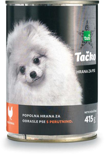 Slika produkta Hrana za pse Tačko, pločevinka perutnina, 415 g