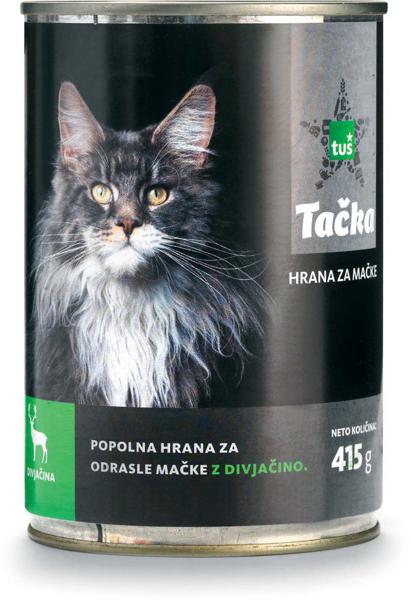 Slika produkta Hrana za mačke Tačka, pločevinka divjačina, 415 g