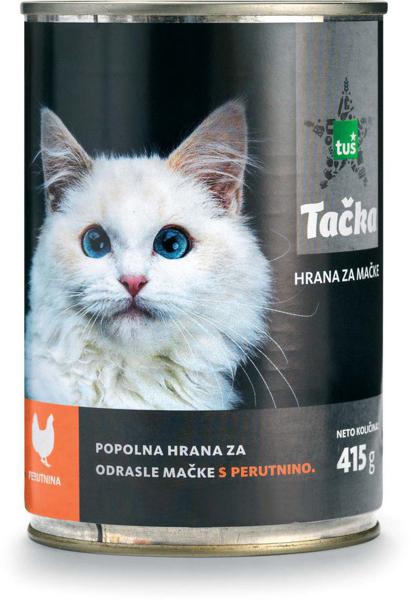 Slika produkta Hrana za mačke Tačka, perutnina, pločevinka, 415 g