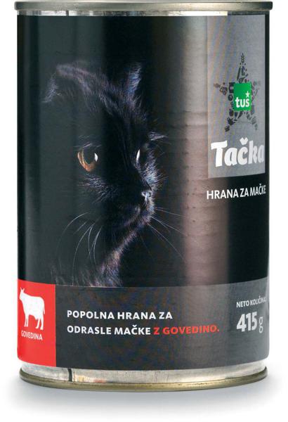 Slika produkta Hrana za mačke Tačka, govedina, pločevinka, 415 g