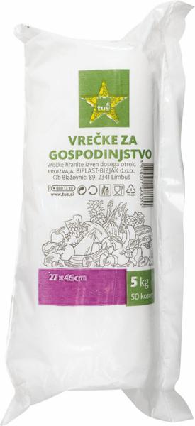 Slika produkta Vrečke Tuš, za gospodinjstvo, 5 kg, 50/1