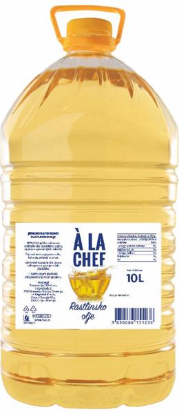 Slika produkta Olje A La Chef, rastlinsko, 10, l