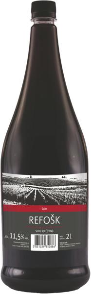 Slika produkta Vino Refošk Tuš, alk.11,5% vol, 2 l
