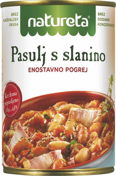 Slika produkta Pasulj Natureta, s slanino, 415 g