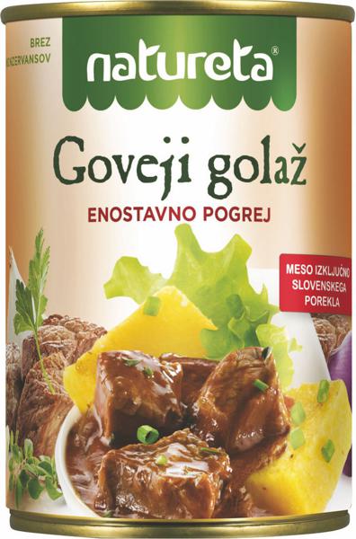 Slika produkta Golaž Natureta, goveji, 400 g