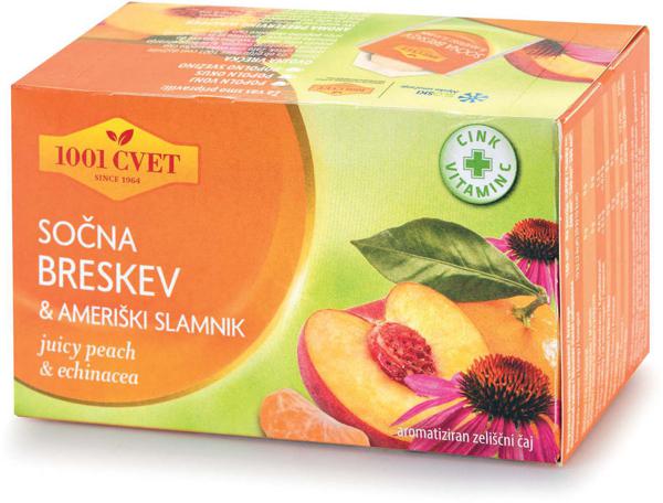 Slika produkta Čaj 1001, sočna breskev s cinkom, 50 g