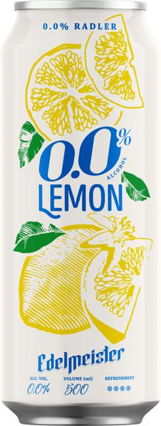 Slika produkta Radler Edelmeister, Lemon, alk.0,0 vol%, 0,5 l