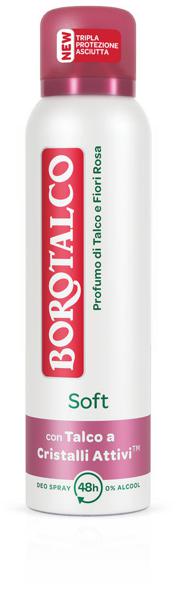 Slika produkta Dezodorant Borotalco, sprej, Soft, ženski, 150 ml
