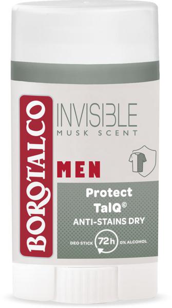 Slika produkta Dezodorant Borotalco, stick, Invisible Dry, moški, 40 ml