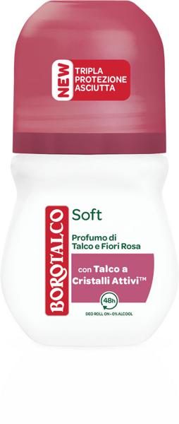 Slika produkta Dezodorant Borotalco, roll-on, Soft, ženski, 50 ml