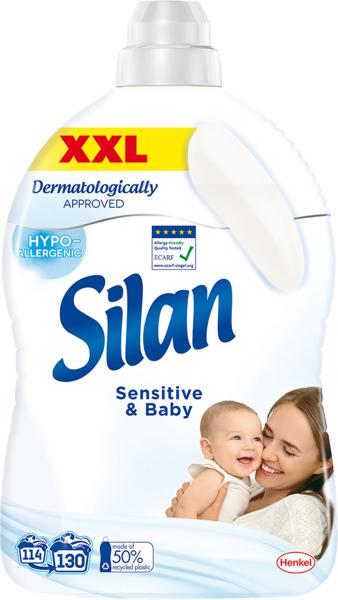 Slika produkta Mehčalec Silan, Sensitive, 130 pranj, 2,86 l