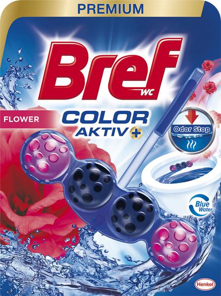 Slika produkta Osvežilec Bref, wc obešanka, Color Aktiv Flower, 50 g